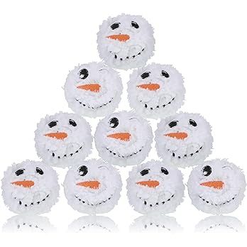 20 Pieces Plush Snowball for Kids Indoor Outdoor Stuffed Snowballs Snowman Toys Snowball Fun Set ... | Amazon (US)