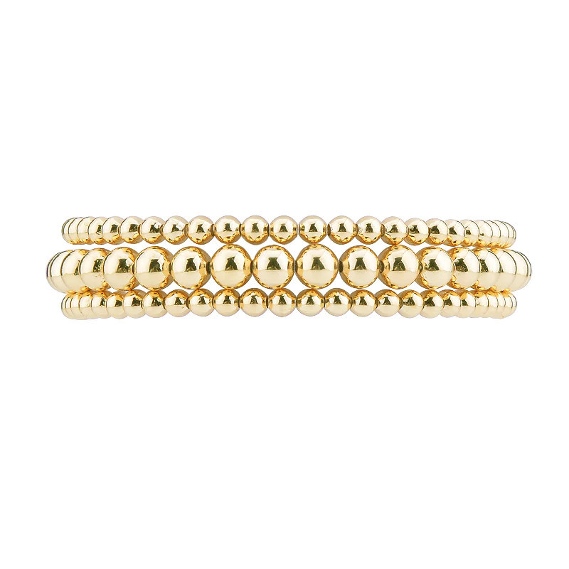 Gold Mama Stacking Bracelet Set | Victoria Emerson