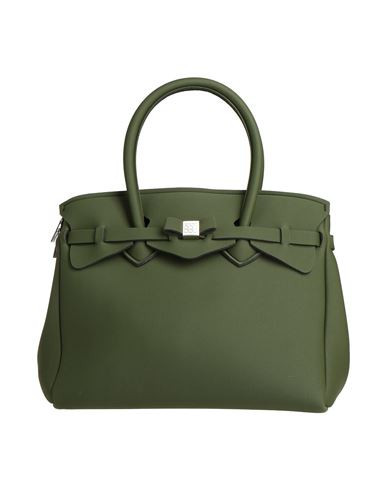 Save My Bag Woman Handbag Military green Size - PEEK (Polyether - Ether - Ketone), Polyamide, Elastane | YOOX (US)