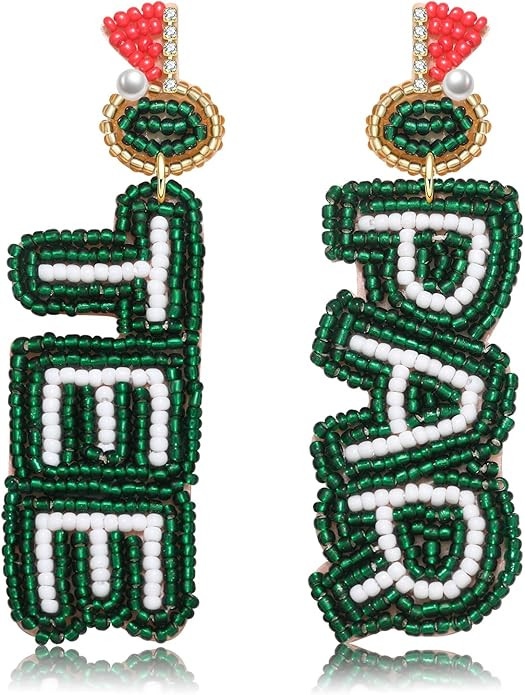 Golf Ball Bag Cart Earrings - Statement Golf Themed Jewelry for Women's Sport Game Day Outfits & ... | Amazon (US)