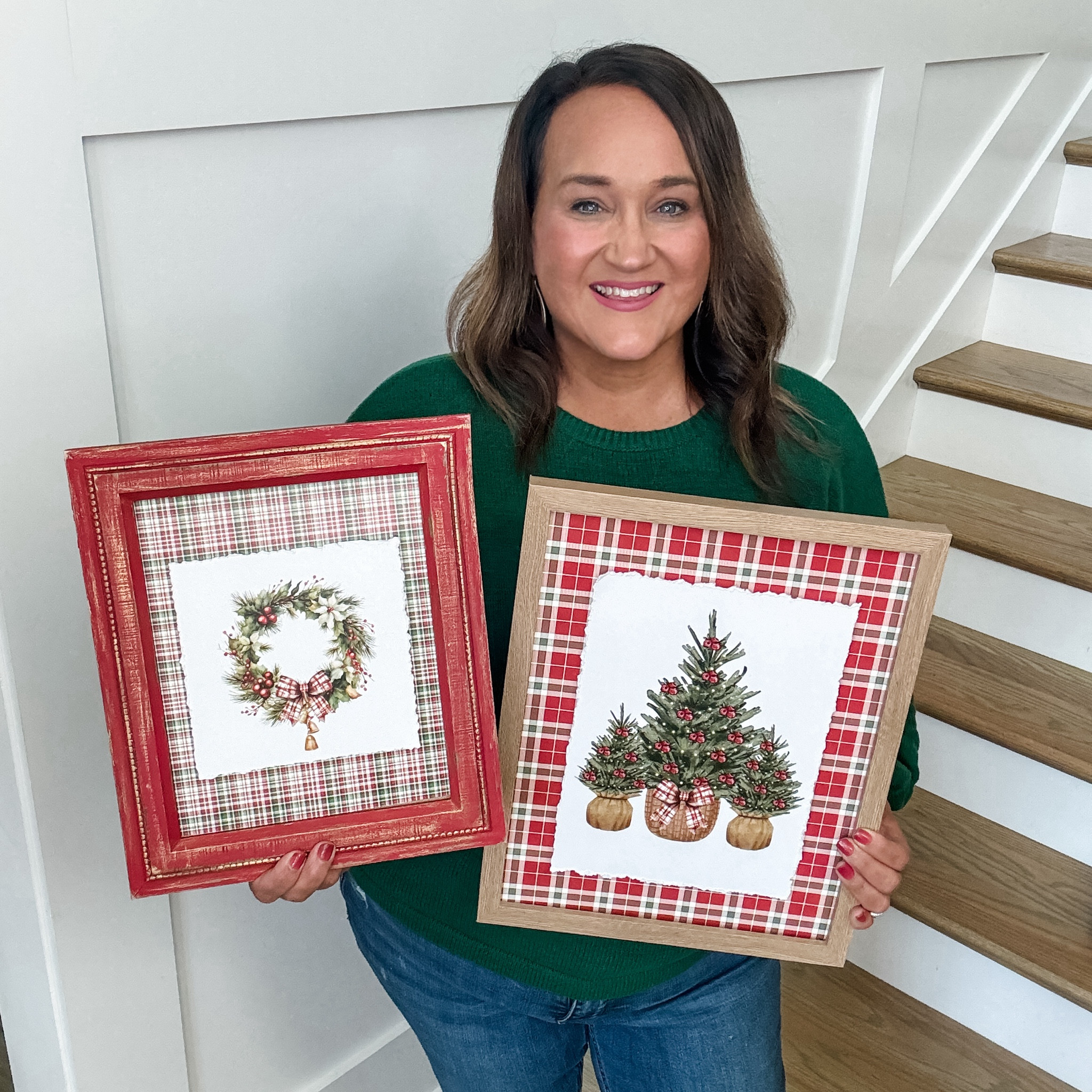 Supplies for the classic Christmas framed art pieces! I’ll be doing this project live inside the free jingle and mingle fb group on October 25th! 

#LTKSeasonal #LTKHome
