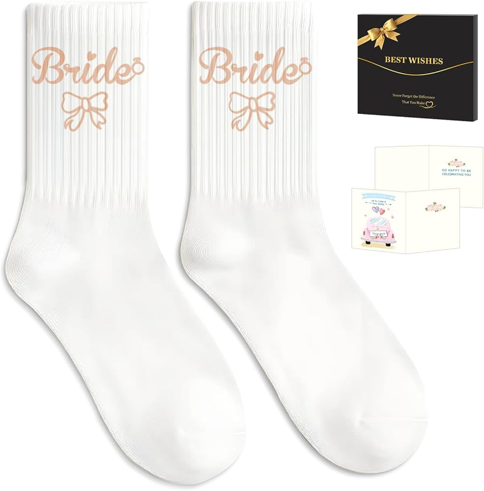 Bride Gifts with Bride Socks,Wifey Socks as Bachelorette Gifts for Bride,Gifts for Wife | Amazon (US)