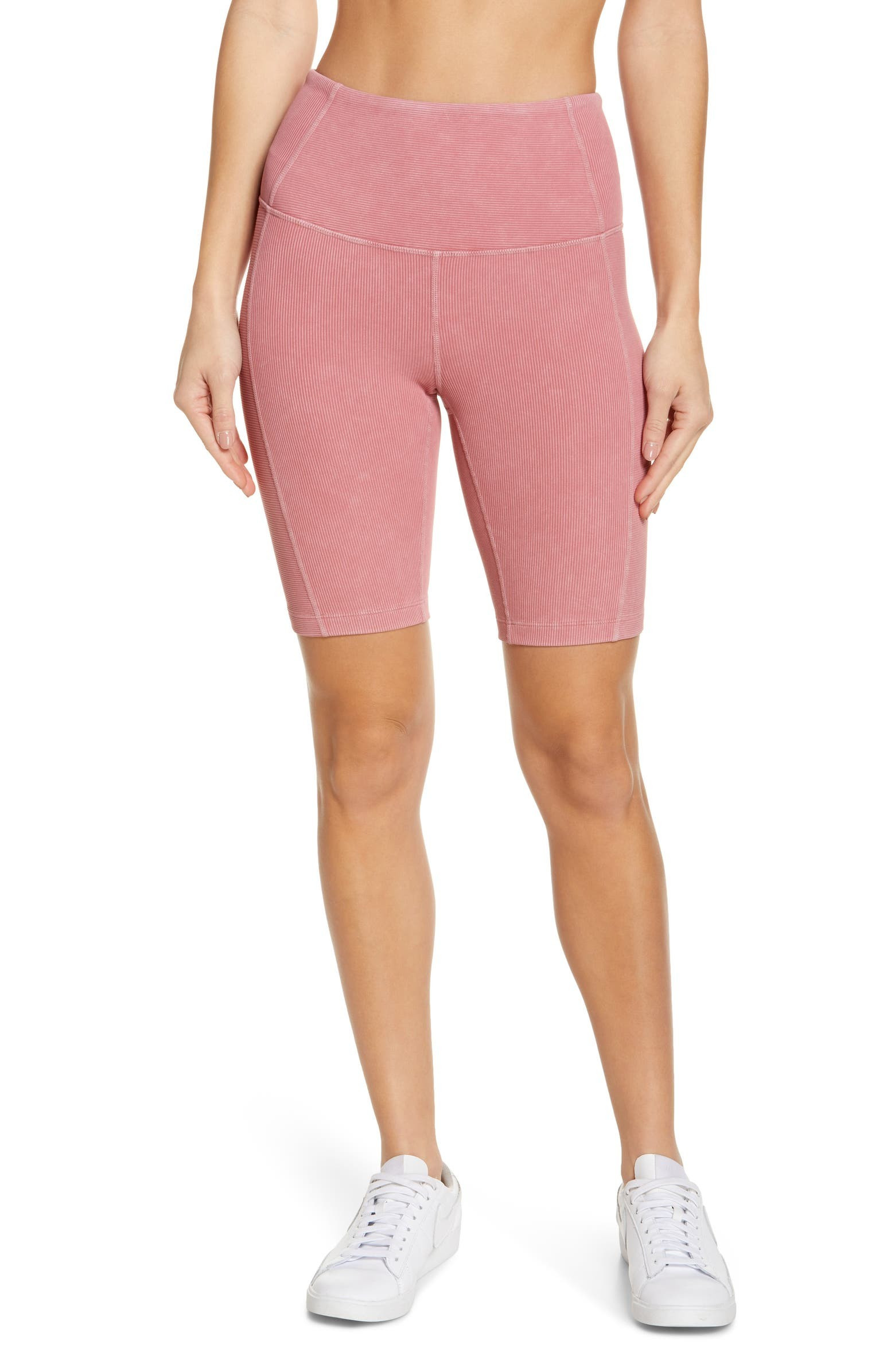 Snow Wash Rib Bike Shorts | Nordstrom