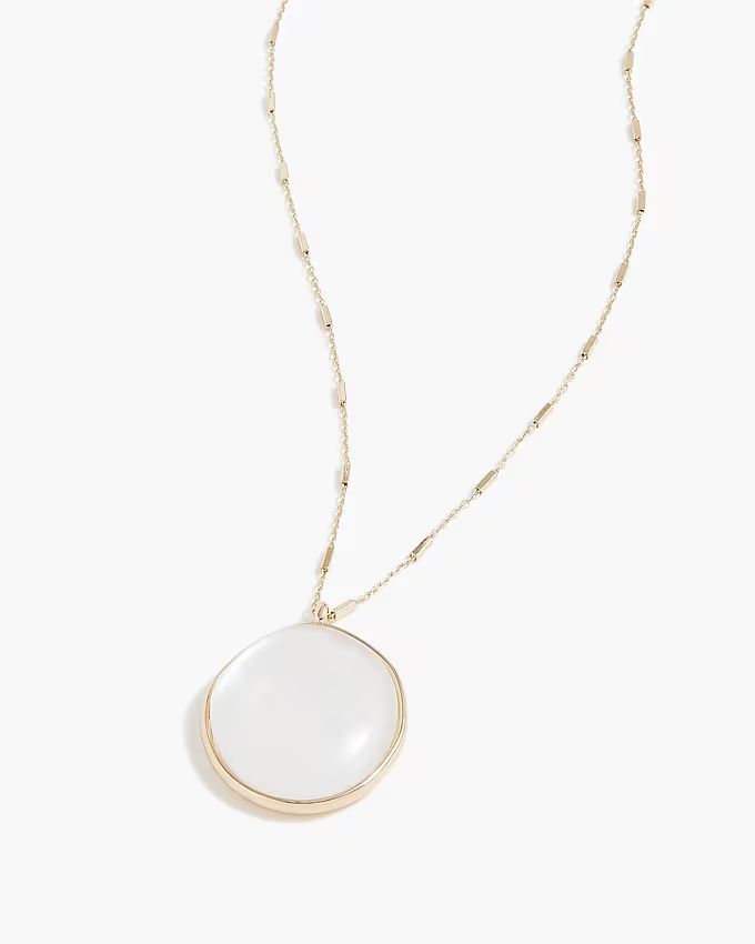 Mother-of-pearl pendant statement necklace | J.Crew Factory