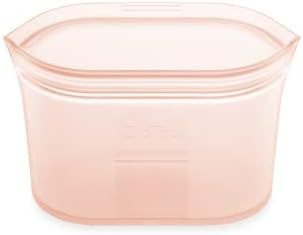 Zip Top Reusable 100% Platinum Silicone Container, Made in the USA - Small Dish - Peach | Amazon (US)