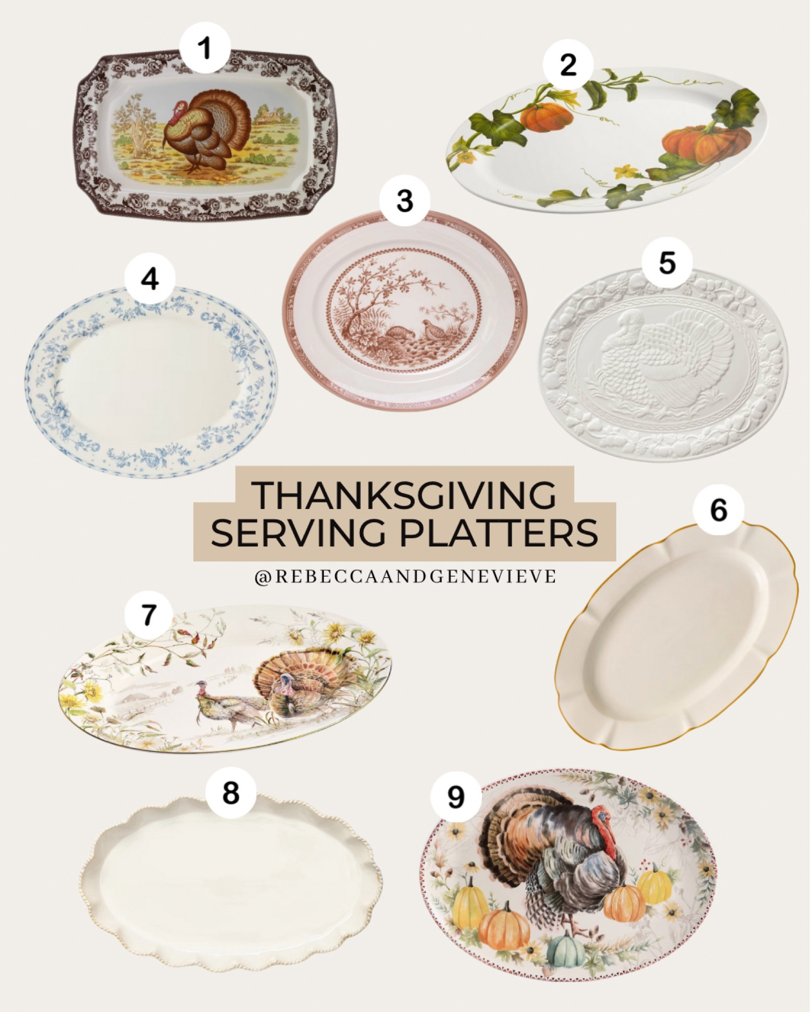 Serving platter finds for different budgets and perfect for thanksgiving!

#LTKHome #LTKHoliday #LTKSeasonal