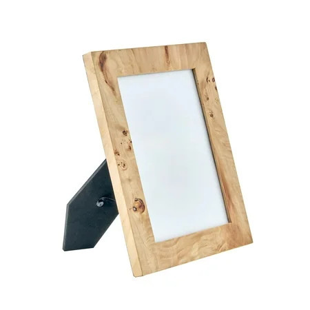 Beautiful 5x7 Burl Wood Photo Frame by Drew Barrymore– Elegant Natural Wood Design, Rectangular Picture Frame for Tabletop, Fits 5x7 Photos | Walmart (US)