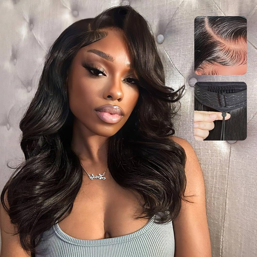 Ugrace Layered Cut C-Side Part Loose Wave Glueless Wigs Human Hair Pre Plucked Pre Cut 6\u00d75 H... | Amazon (US)