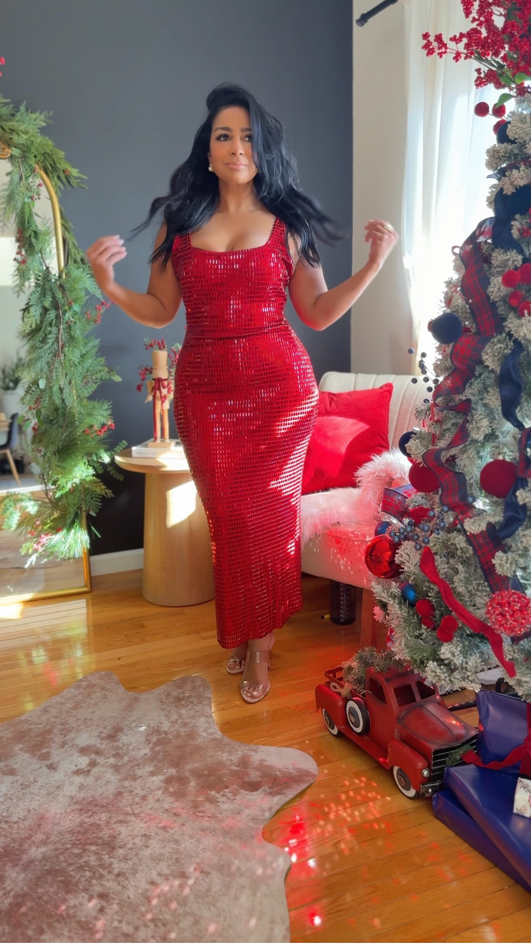 Holiday glam, but make it Karen Millen ✨🎄 This red sequin moment is giving Christmas main character, and I’m obsessed.
#KarenMillen #KMxMe #HolidayStyle


#LTKgrwm #LTKGiftGuide #LTKHoliday