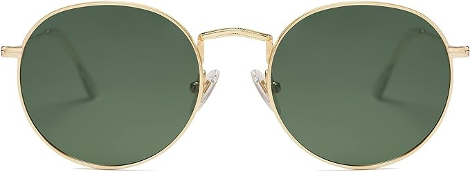 SOJOS Small Round Polarized Sunglasses for Women Men Classic Vintage Retro Shades UV400 | Amazon (US)