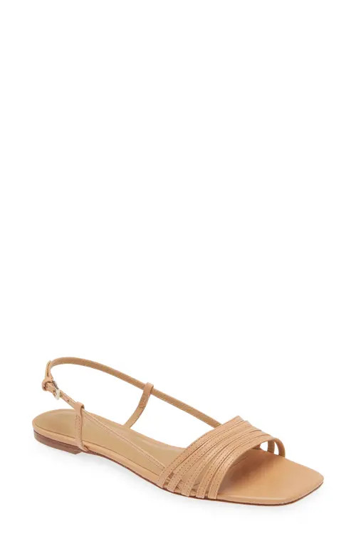 Reformation Millie Lattice Flat Sandal in Natural at Nordstrom, Size 8.5 | Nordstrom