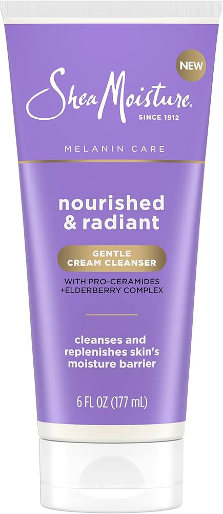 SheaMoisture Melanin Care Gentle Cream Cleanser Nourished & Radiant for Cleansing & Replenishing ... | Amazon (US)