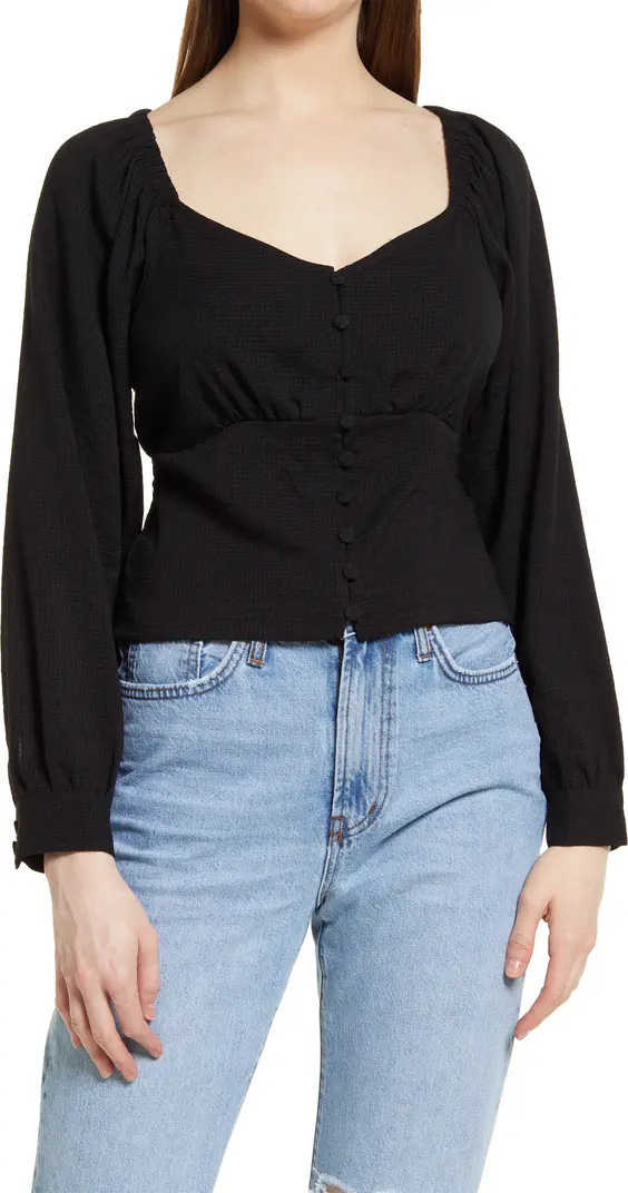 Madewell Preston Puff Sleeve Top | Nordstrom | Nordstrom