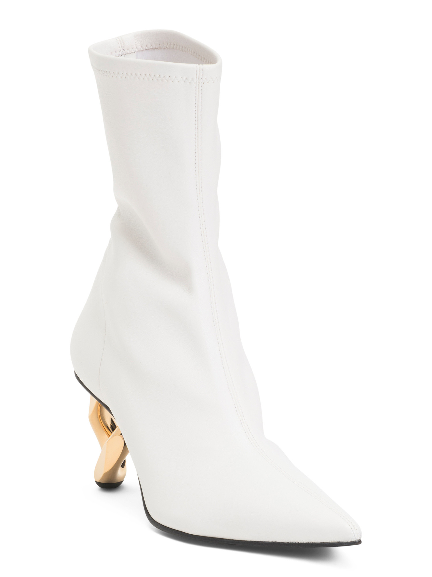 Made In Italy Ankle Booties With Chain Heel | Marshalls