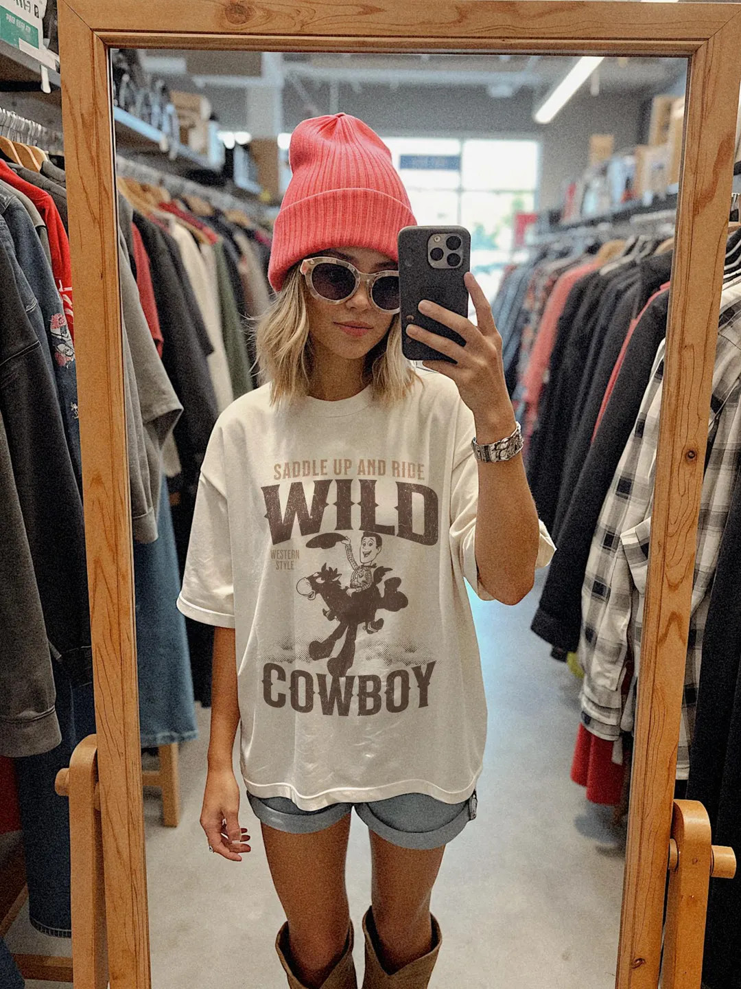 Distressed Cowboy Comfort Colors Shirt - Woody Toy Story Inspired Shirt - Etsy | Etsy (US)