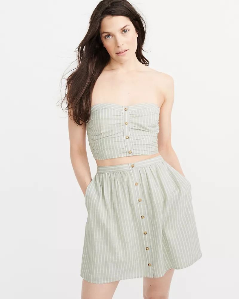 Button-Front Tube Top | Abercrombie & Fitch US & UK