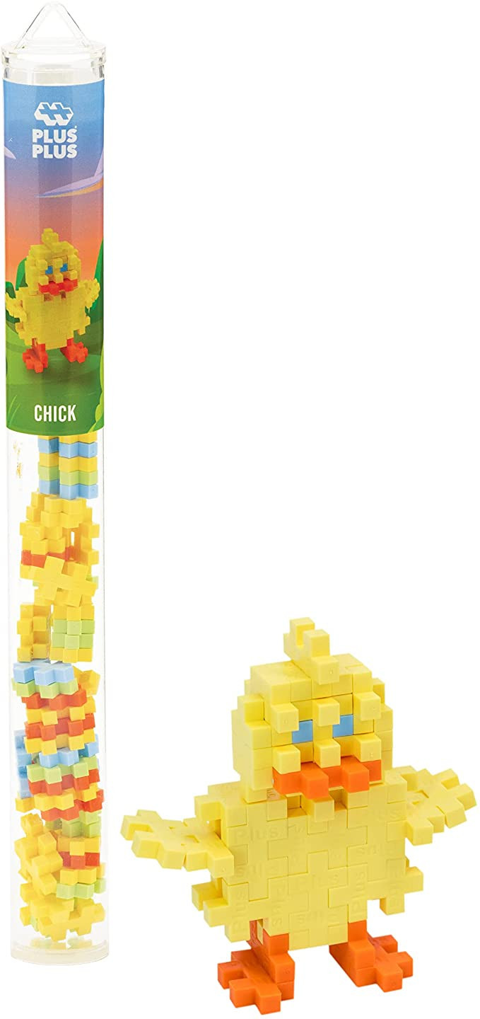 Plus Plus - Mini Maker Tube - Chick - 70 Piece, Construction Building Stem / Steam Toy, Interlock... | Amazon (US)