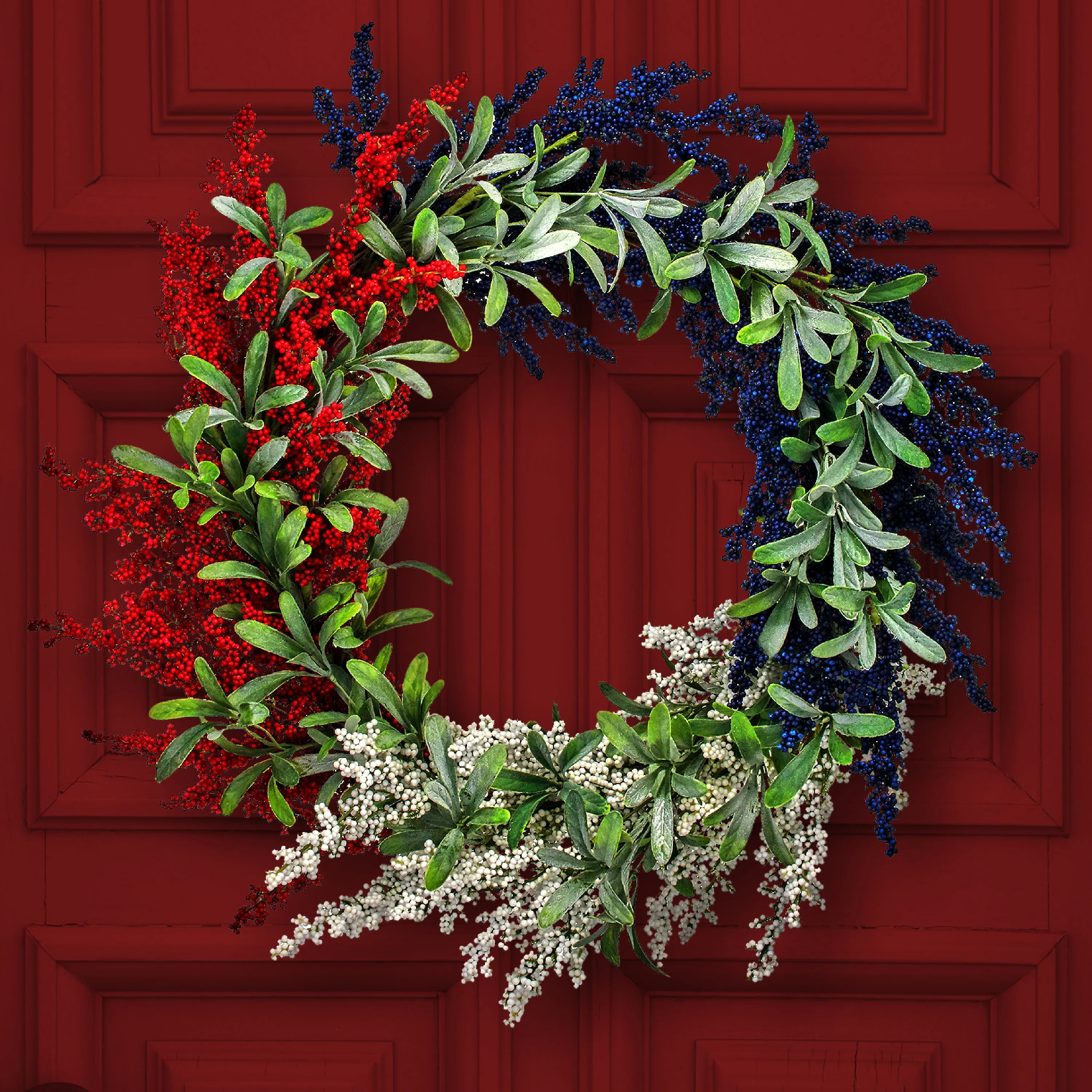 Faux Mixed Assortment Polyester 24'' Wreath | Wayfair North America