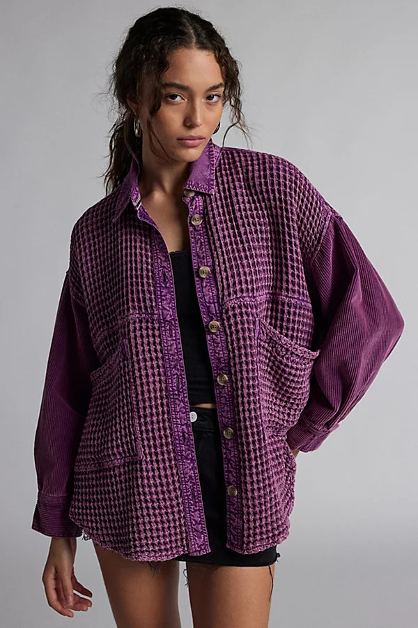 BDG Bryson Waffle Shirt Jacket | Urban Outfitters (US and RoW)