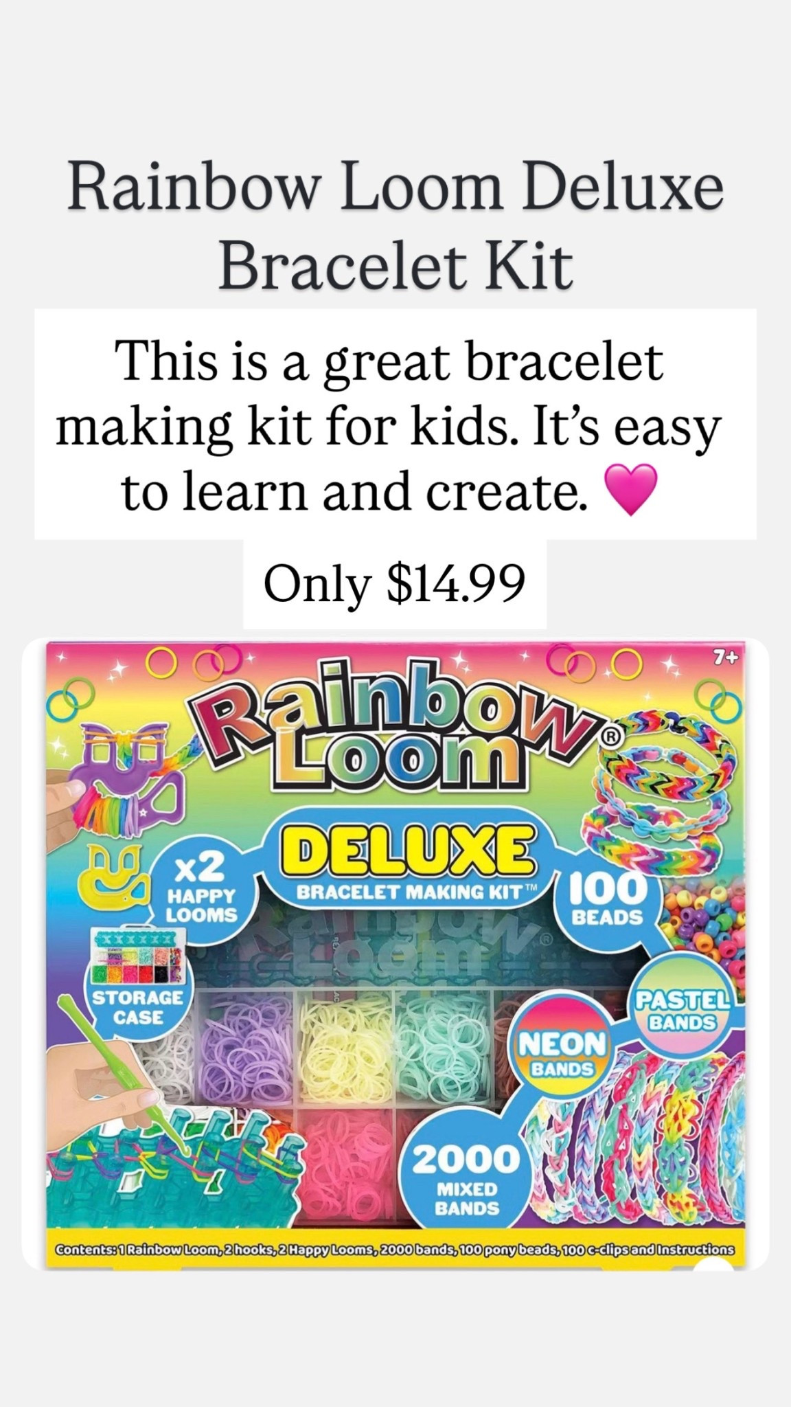 Rainbow loom deluxe kit

#LTKKids