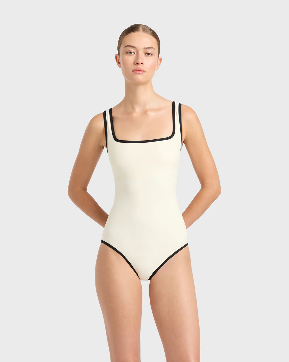 BONDI BORN® | McKenna Designer Two-Tone Pearl One Piece | BONDI BORN