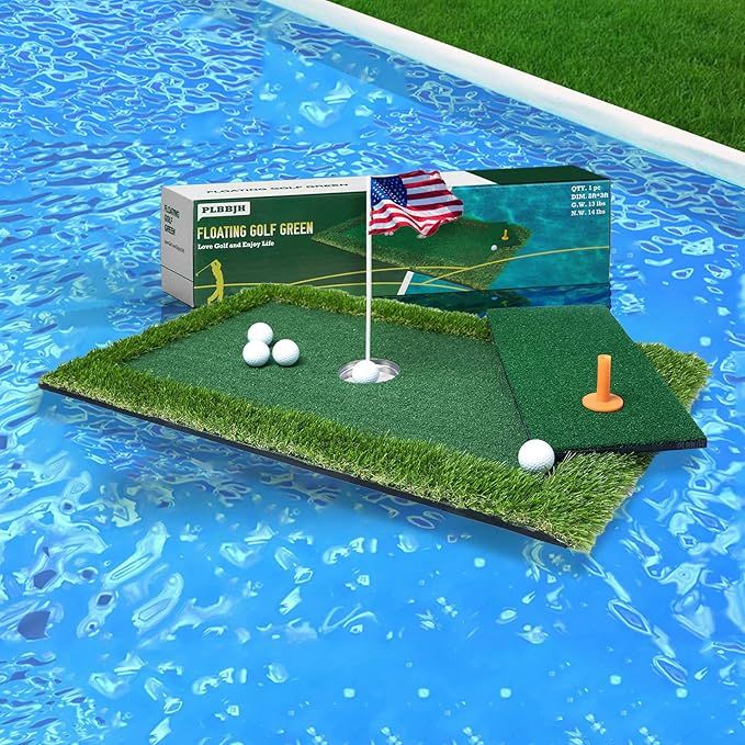 PLBBJH Floating Golf Green for Pool, Floating Chipping Green, Pool Golf Turf Mat Set for Adults O... | Amazon (US)