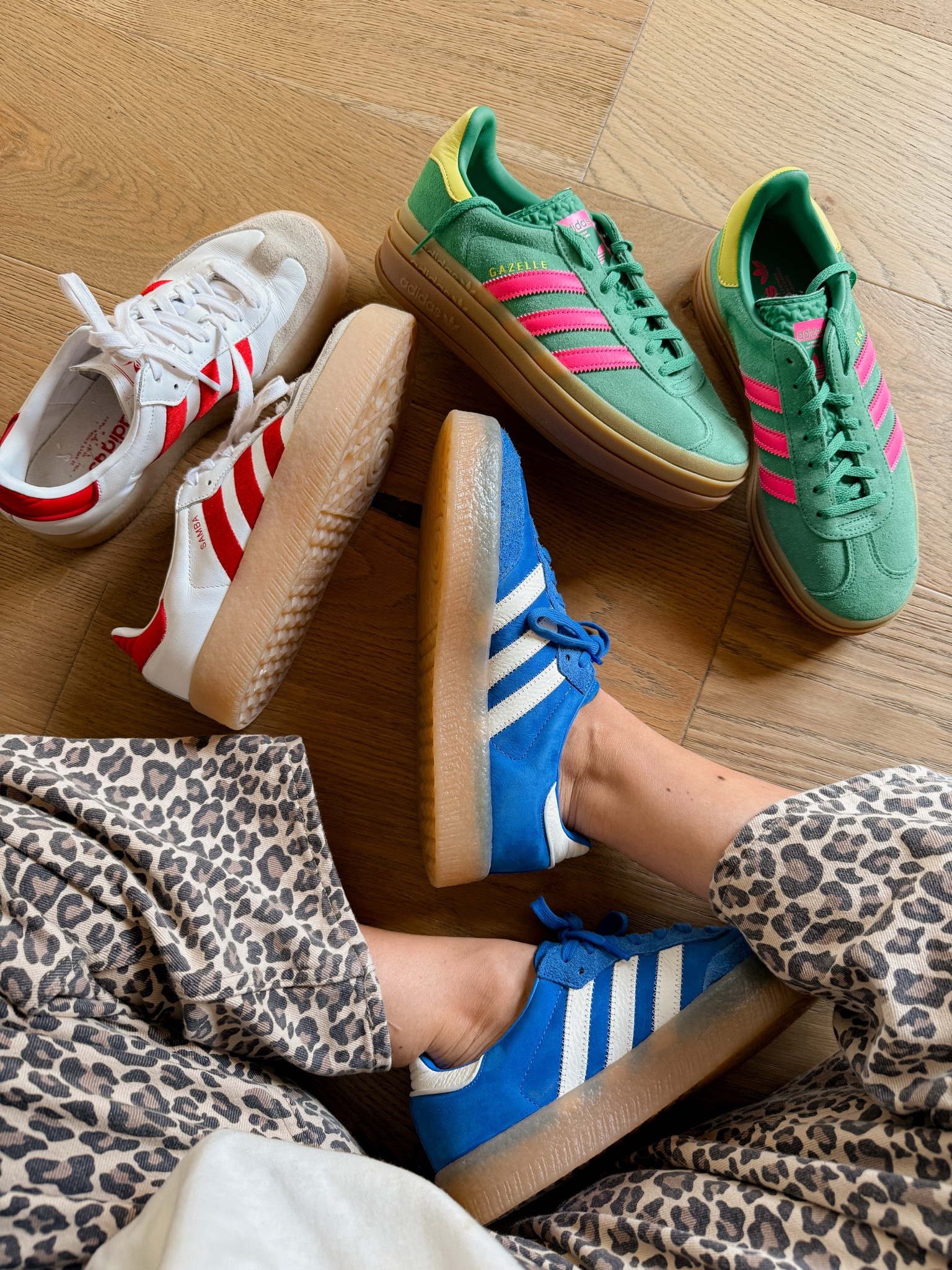 Adding pops of color to my outfits through shoes is one of my favorite easy style hacks!  
@adidas #createdwithadidas #adidaspartner

#LTKStyleTip #LTKMidsize #LTKShoeCrush