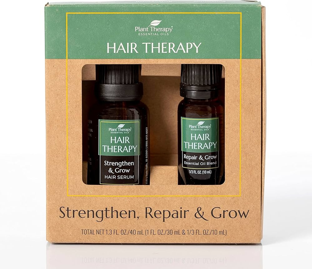 Plant Therapy Hair Therapy Blend & Serum Set - Strengthen, Repair and Grow Shiny Healthy Hair, 1 ... | Amazon (US)