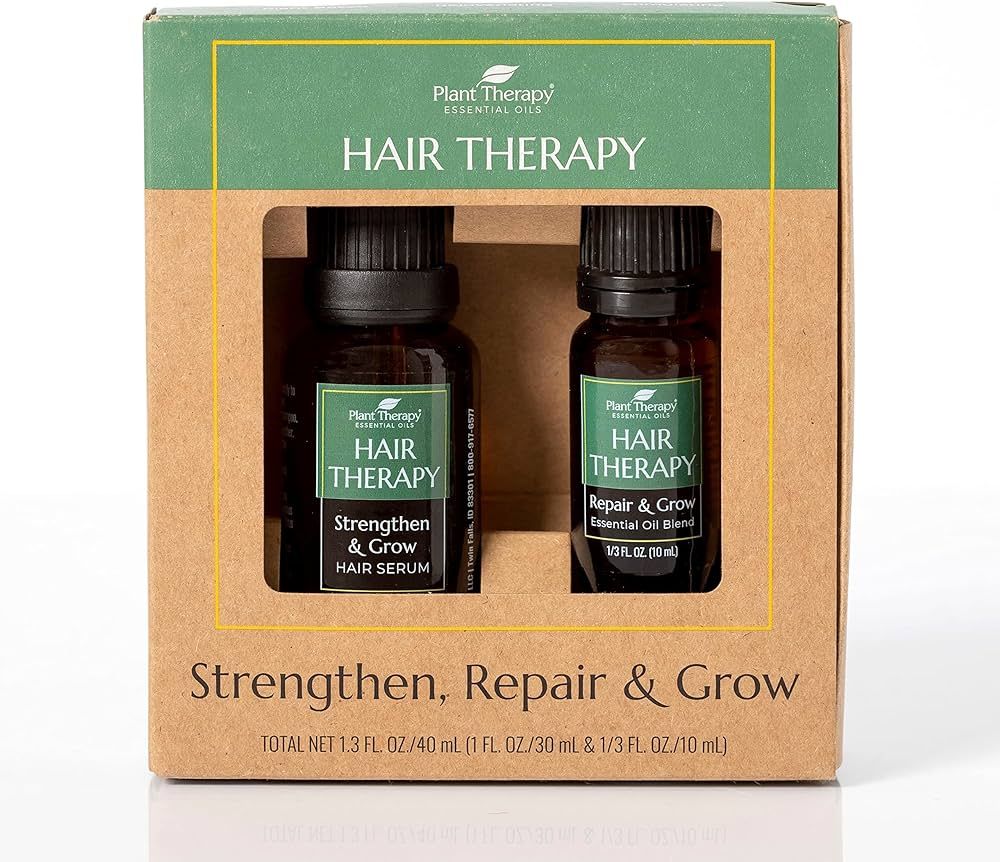 Plant Therapy Hair Therapy Blend & Serum Set - Strengthen, Repair and Grow Shiny Healthy Hair, 1 ... | Amazon (US)