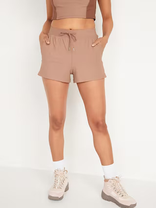 High-Waisted PowerSoft Loose Shorts for Women -- 3-inch inseam | Old Navy (US)