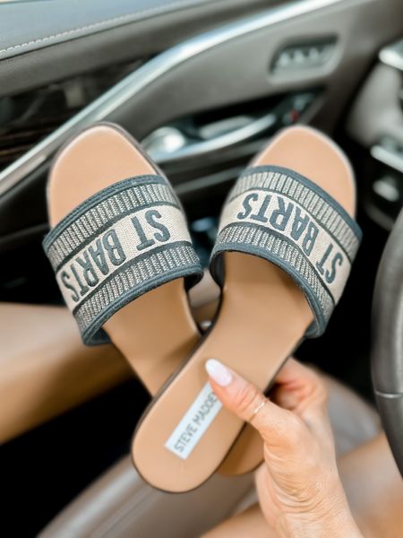 Steven Madden St Barts sandals // they run tts 

Christian Dior sandal dupe. Summer sandals. Spring shoes. Summer shoes. Vacation shoes  

#LTKshoecrush #LTKSeasonal #LTKtravel