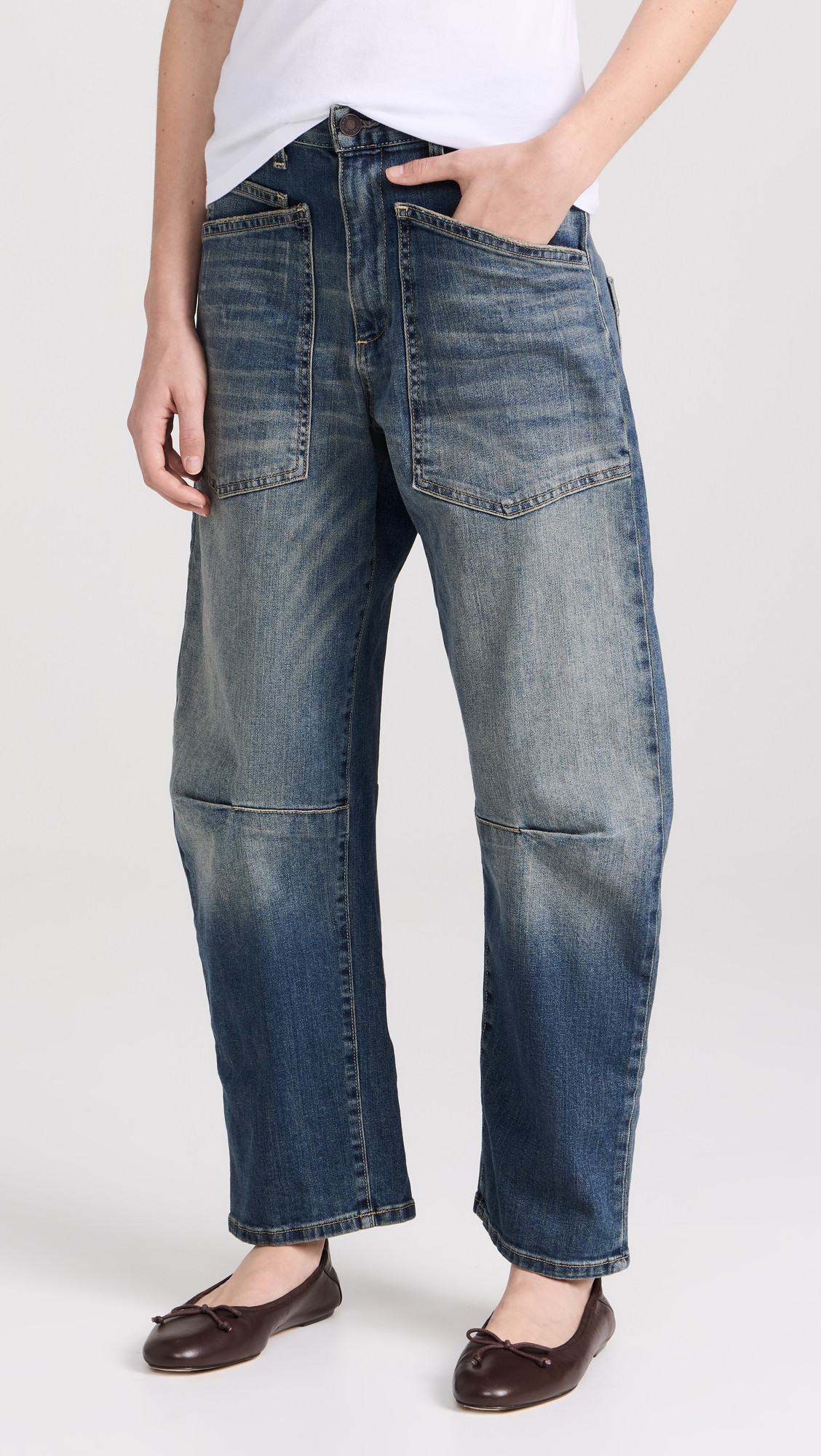 Nili Lotan Shon Jeans Classic Wash 27 | Shopbop