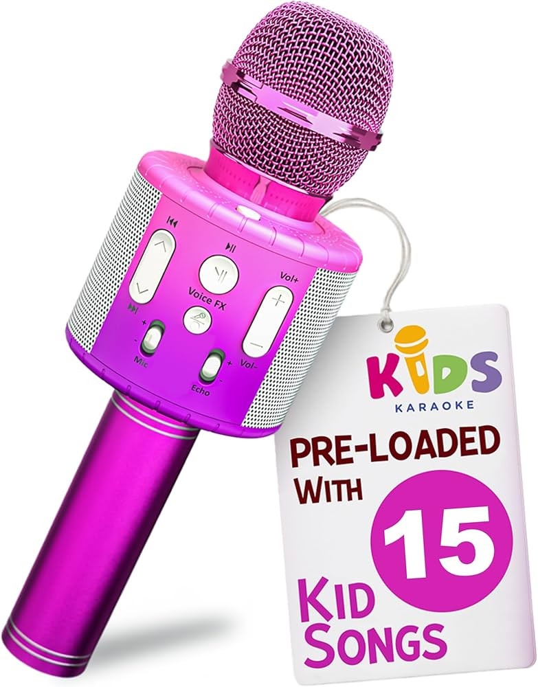 Move2Play, Kids Karaoke Microphone | Includes Pre-Loaded Songs & Bluetooth | Kids Birthday Party ... | Amazon (US)