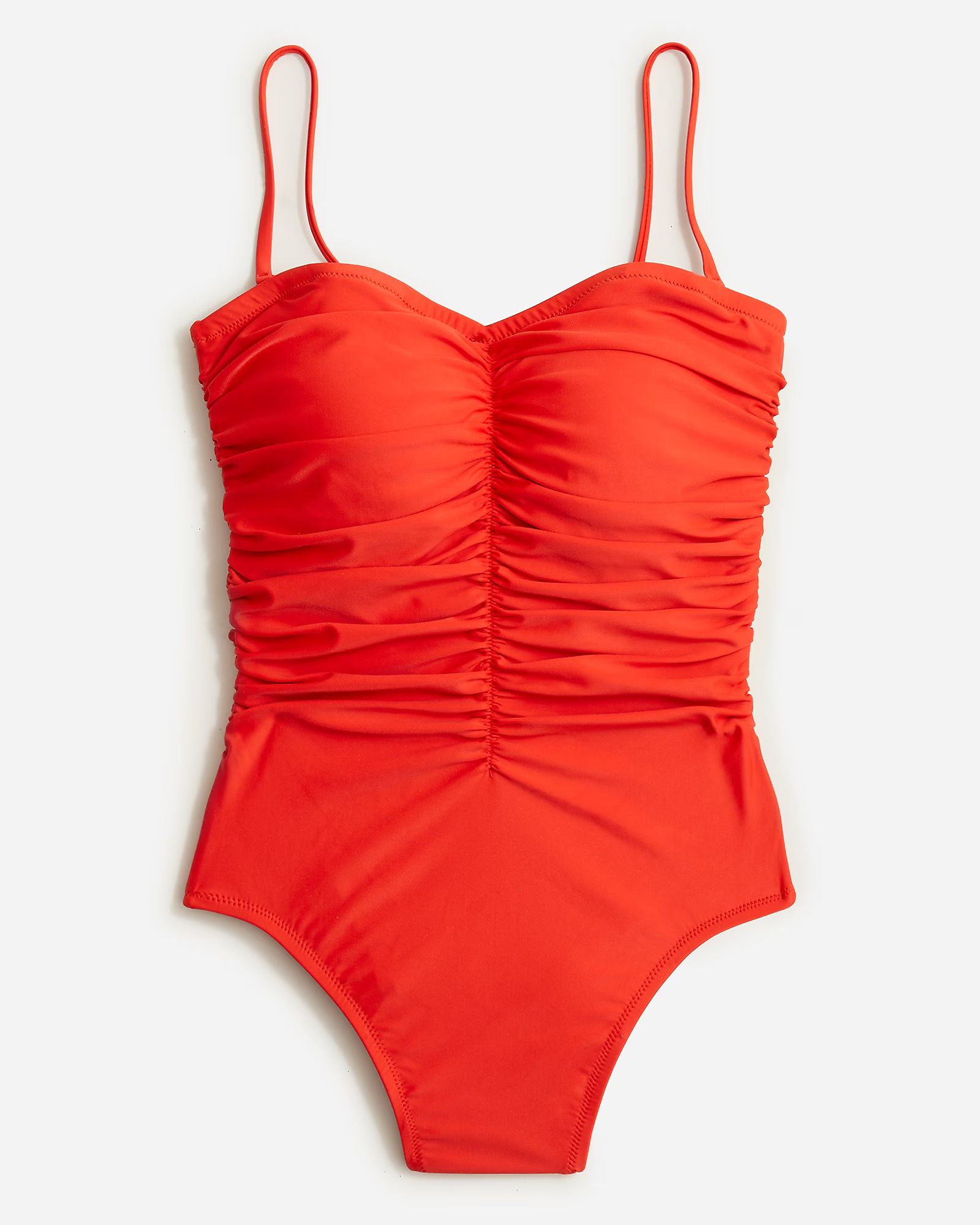 Ruched sweetheart one-piece | J.Crew US
