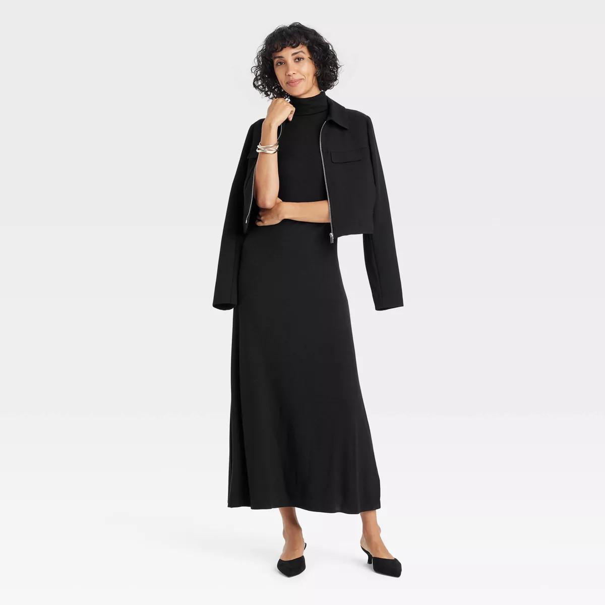 Women's Knit Midi Shift Dress - A New Day™ | Target