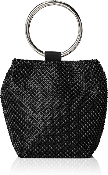 Jessica McClintock womens Jessica Mcclintock Gwen Ball Mesh Ring Wristlet Pouch Clutch Evening Ba... | Amazon (US)