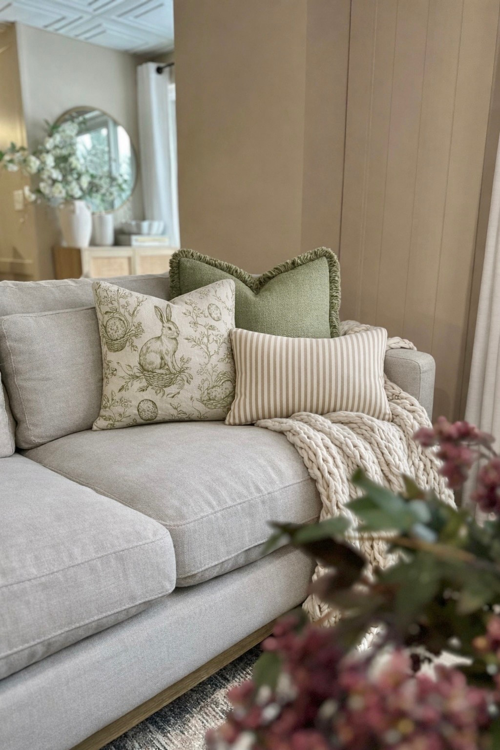Amazon Budget-Friendly Spring Pillow Combo for a Cozy Neutral Couch

Follow @farmtotablecreations on Instagram for daily home finds, deals, and cozy decorating inspiration.

This is such a simple way to refresh your living room for spring without spending a fortune. These soft neutral pillows with the sweetest bunny print and subtle stripes add the perfect seasonal touch while still keeping everything timeless and elevated.

I love how this combo feels light, fresh, and cozy — perfect for layering on a sectional or chair to transition right into spring decorating.

Affordable, curated, and so easy to recreate with pieces that look high-end but stay totally budget-friendly.

#pillows #springdecor #neutralhome #livingroomdecor #couchdecor #homedecorfinds #budgetfriendlydecor #throwpillows #livingroomfurniture

#LTKHome #LTKSaleAlert