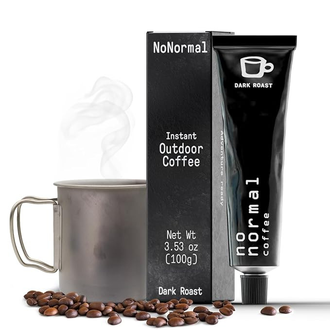 No Normal Dark Roast, Instant Coffee Paste (20 Cups) – The Outdoor Coffee – Swiss-Made, Fairt... | Amazon (US)