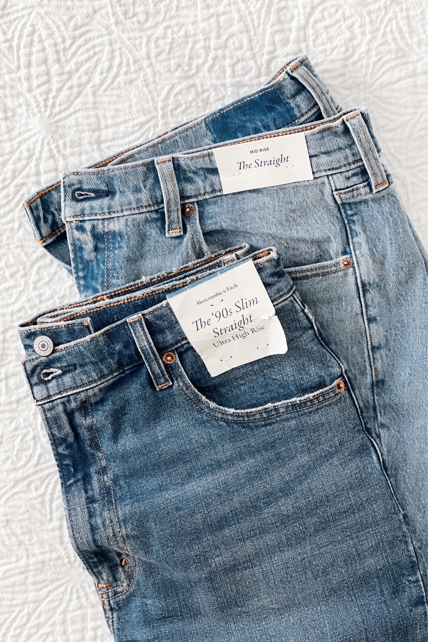 Finally got my jeans in from the recent #AnF Semi-Annual Denim Sale and I love them both! If you’re a Millennial also interested in trying an alternative to skinny jeans, both of these straight leg styles are excellent options! (Fit is TTS) #LTKdenim #LTKjeans #LTKAnF

#LTKBacktoSchool #LTKmidsize