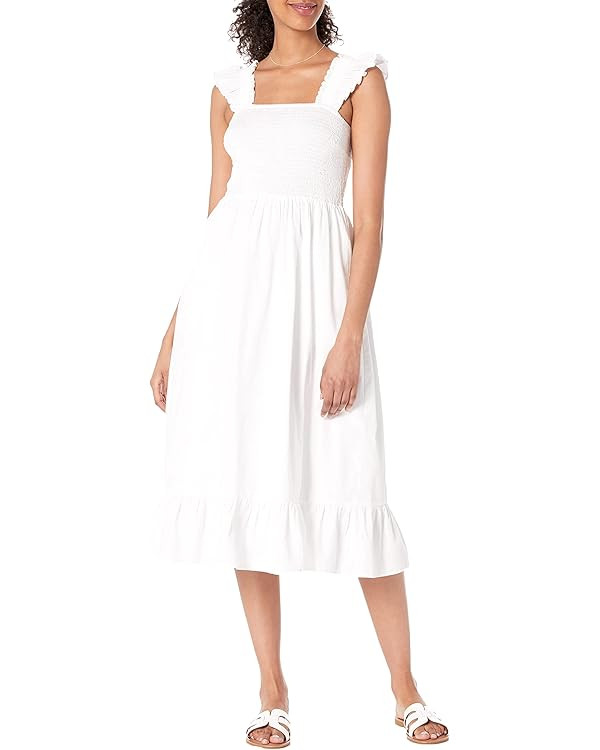 The Drop Women's Kimi Ruffled Shoulder Smocked Midi Dress | Amazon (US)