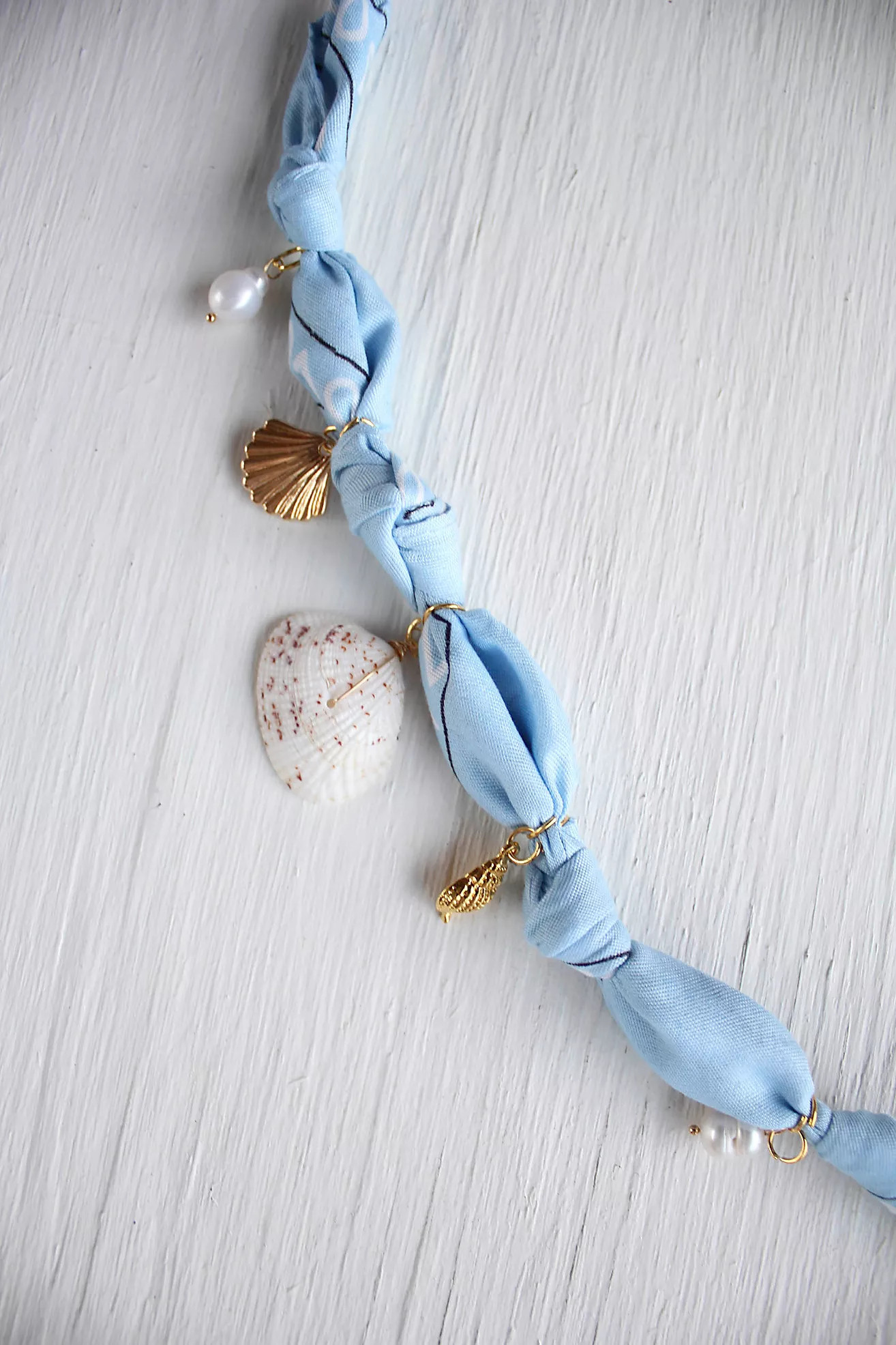 Western Shell Charm Bandana Necklace Scarf Selected By Moons + Junes Vintage | Free People (Global - UK&FR Excluded)