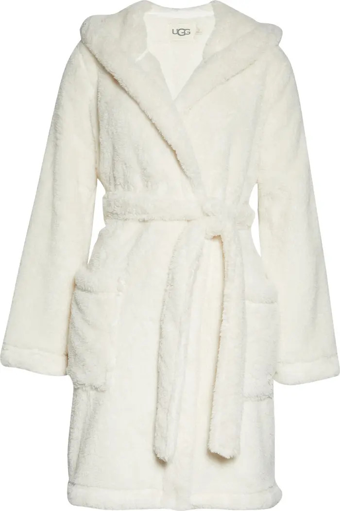 UGG® Aarti Faux Shearling Hooded Robe | Nordstrom | Nordstrom