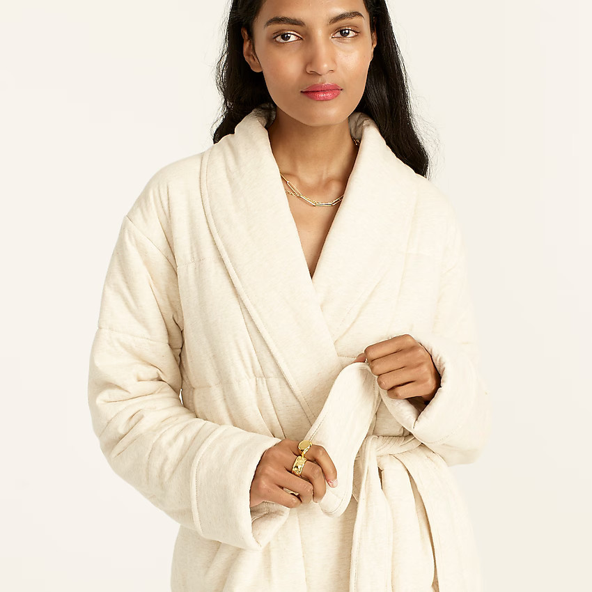 Skin X J.Crew quilted robe | J. Crew US