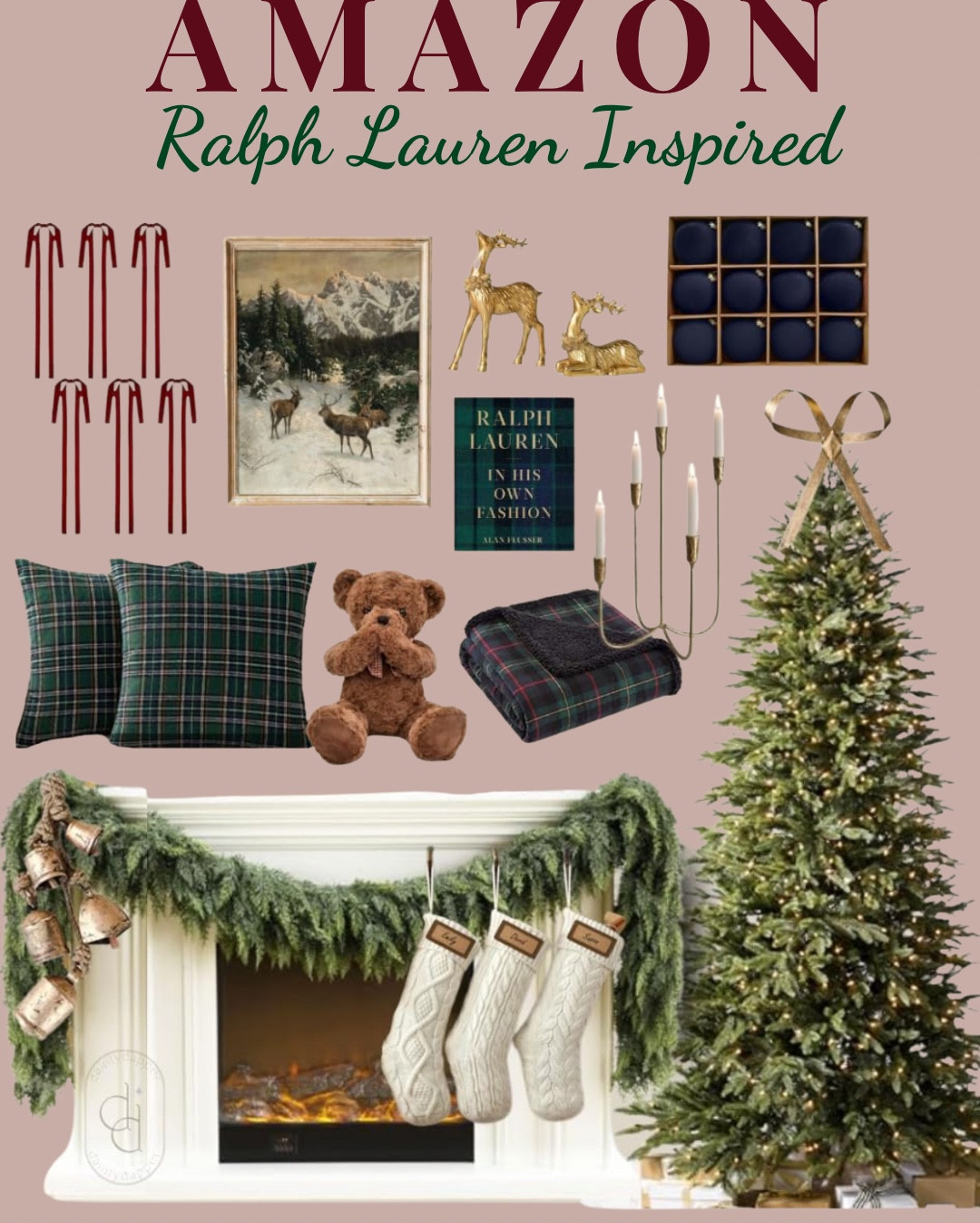 A Ralph Lauren–inspired holiday at home. ✨🎄

Timeless, cozy, and effortlessly elegant. Obsessed with this year’s classic Christmas decorations: rich plaids, layered textures, and warm traditional holiday charm.

#christmas #holiday #home #amazonhome #amazon #christmasdecor #christmastree 

#LTKSaleAlert #LTKHoliday #LTKHome