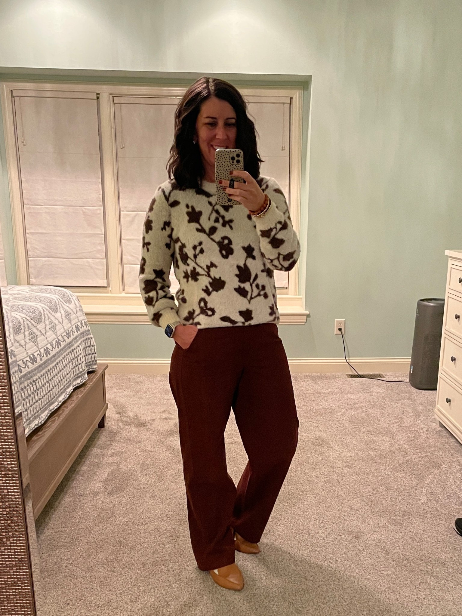 Perfect look for thanksgiving or the office 
Pants: tts medium
Top: tts small
Shoes: tts

#LTKSeasonal #LTKWorkwear #LTKOver40