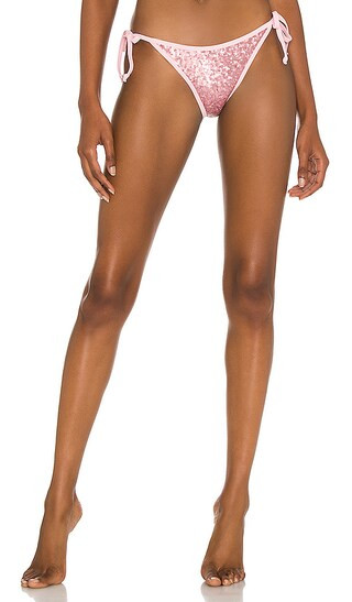 Chantell Sequin Bikini Bottom in Pink | Revolve Clothing (Global)
