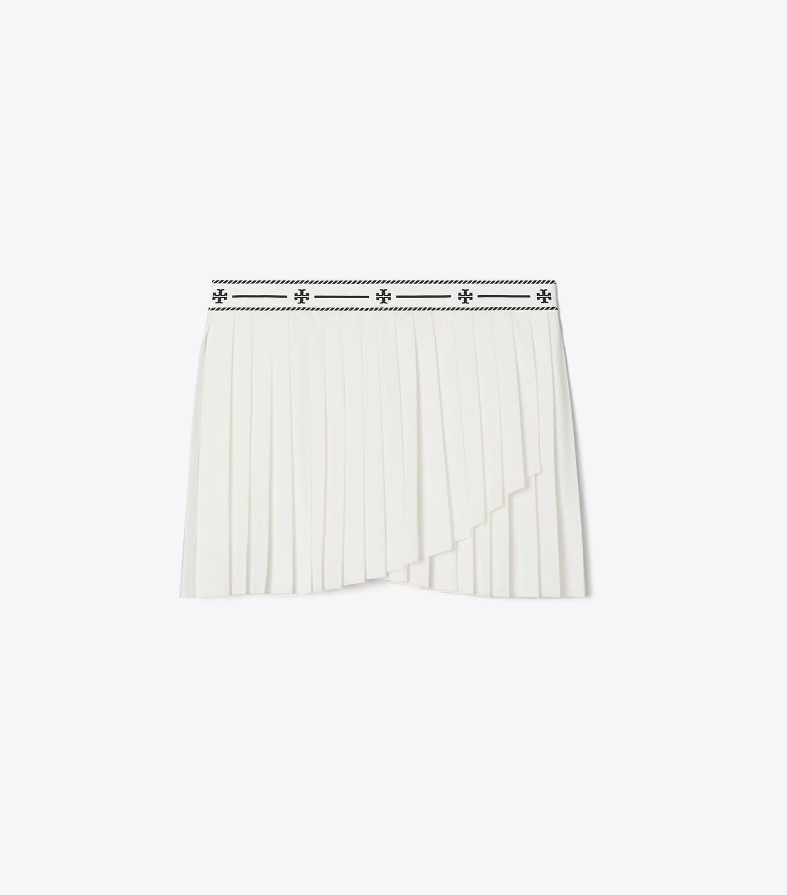 JACQUARD PERFORMANCE JERSEY PLEATED OVERLAY SKIRT | Tory Burch (US)