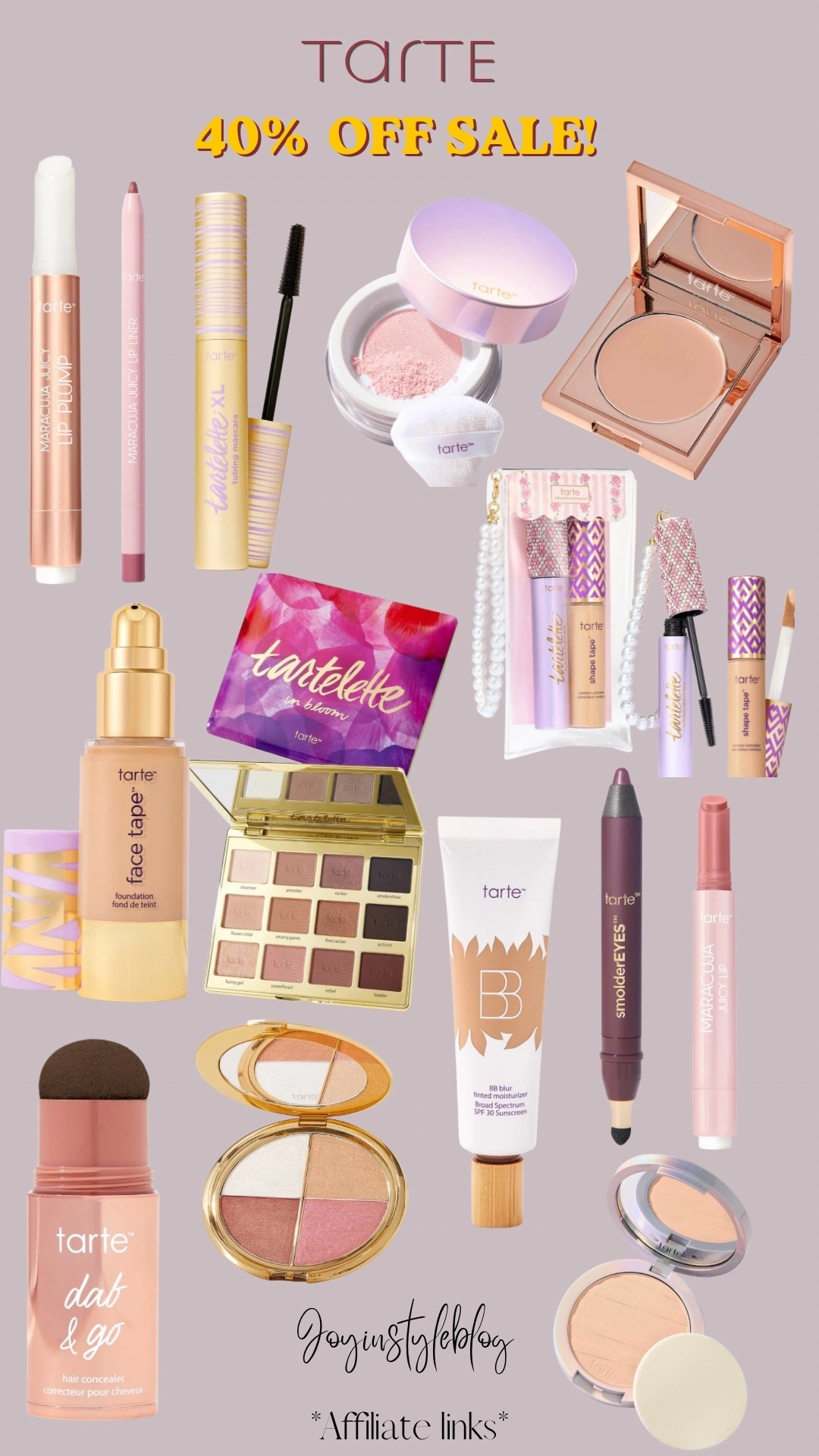 Tarte sale! 40% off + free ship!