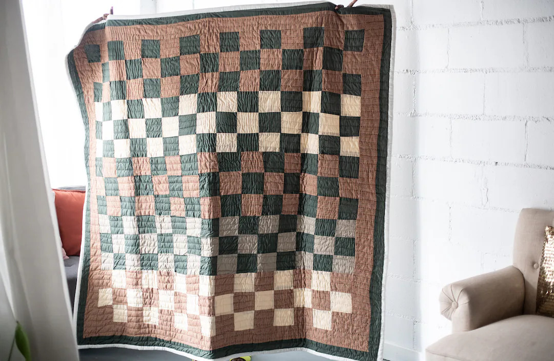 Checkered Quilt-gees Bend Quilts - Etsy | Etsy (Global)