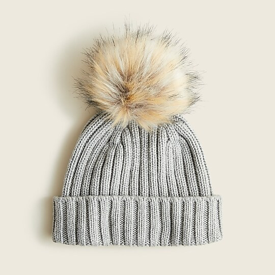 Ribbed pom-pom beanie | J. Crew US